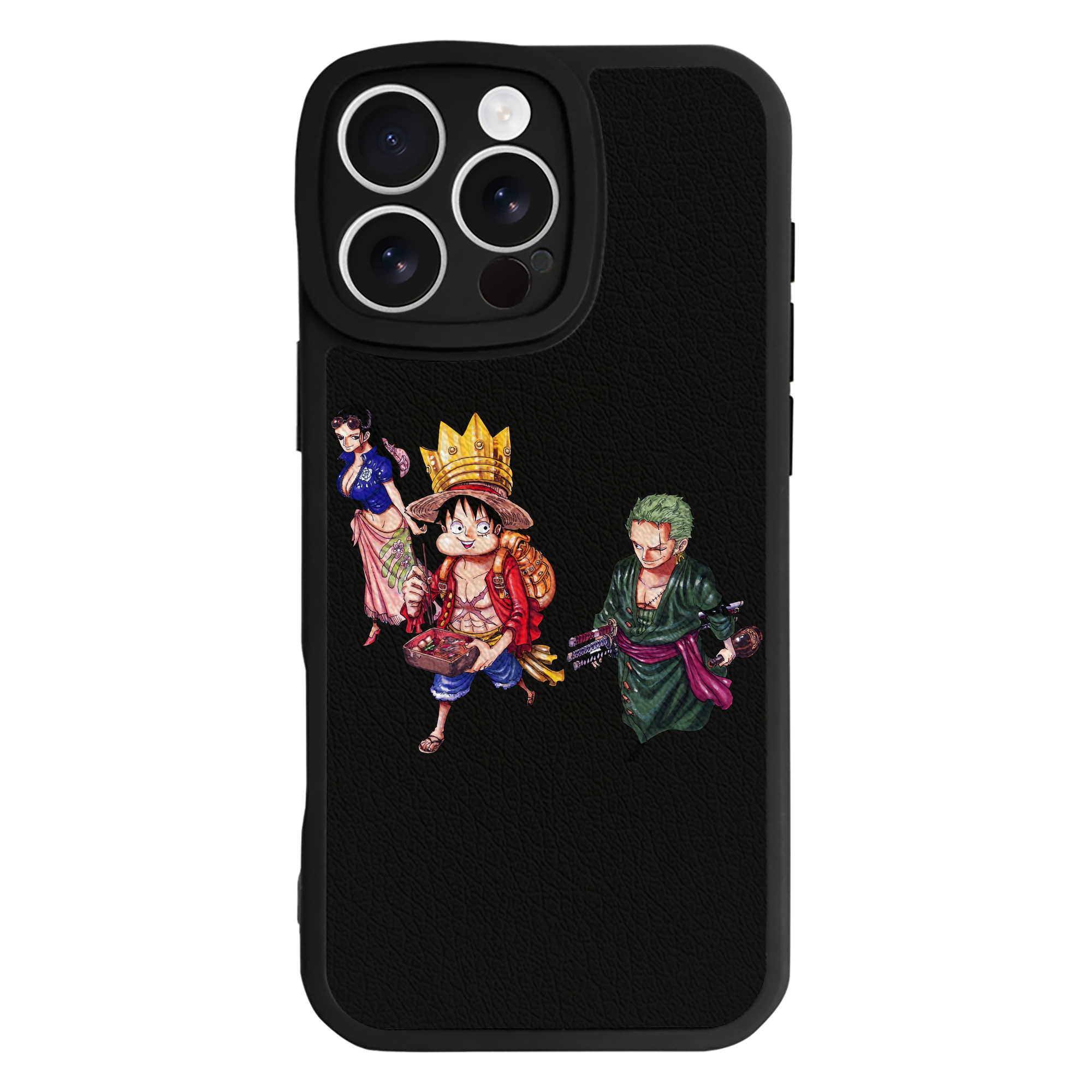 （画像用） ワンピース モンキー・D・ルフィ ONE PIECE Monkey D. Luffy 【iPhone 16シリーズ対応】シリコンスマホケース（レザー調） 材質：シリコン